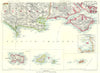 DORSET & HAMPSHIRE COAST.Channel Islands Jersey Guernsey Isle of Wight 1893 map