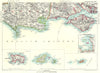 DORSET & HAMPSHIRE COAST.Channel Islands Guernsey Jersey Isle of Wight 1893 map