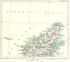 ISLE OF LEWIS. Hebrides. Ross & Cromarty. Stornoway The Minch Sheabost 1893 map