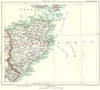 CAITHNESS. Wick Pentland Firth Sinclair Thurso. Scottish Highlands 1893 map
