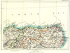 MORAY & ABERDEENSHIRE COAST. Elgin Banff Monquhitter Turiff Knockando 1893 map
