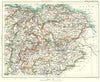 EDINBURGH & SCOTTISH BORDERS.East/Midlothian Peeblesshire Selkirkshire 1893 map