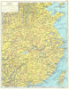 CHINA. Eastern China 1962 old vintage map plan chart