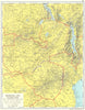 RHODESIA. Northern Southern Nyasaland Zimbabwe Zambia 1962 old vintage map