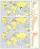 WORLD. Cattle and Dairy Produce; Sheep; Pigs 1962 old vintage map plan chart