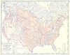 USA. Southern Canada and United States; Land use and Agriculture 1962 old map