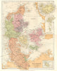 DENMARK. & Duchies; Inset maps of Iceland; Ferroe Faeroe Is; Bornholm 1892