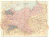 GERMANY Eastern. Prussia Brandenburg Saxony Silesia Posen. Stanford 1892 map