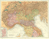 ITALY. Italy (North) ; Inset map of Sardinia. Stanford 1892 old antique