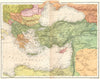 Eastern Mediterranean. Greece Egypt Turkey Cyprus Ottoman Emp. Stanford 1892 map