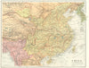 CHINA. China. Stanford 1892 old antique vintage map plan chart
