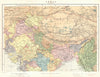 INDIA. India (Northern part) . Tibet Nepal Bhutan. Stanford 1892 old map