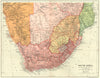 SOUTHERN AFRICA. South Africa Cape Colony Orange Free State Stanford 1892 map