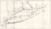 NEW YORK CONNECTICUT NJ Coastal survey. USCGS LONG ISLAND NYC-Pt Judith 1881 map