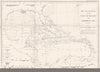 CARIBBEAN. USCGS survey. Deep sea soundings Gulf Mexico and Caribbean 1881 map