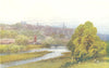 DEVON. Exeter from Exwick 1908 old antique vintage print picture