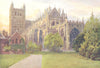 DEVON. Exeter Cathedral 1908 old antique vintage print picture