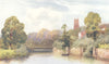 DEVON. The Exe. Tiverton 1908 old antique vintage print picture