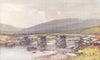 DEVON. The Dart. Postbridge 1908 old antique vintage print picture