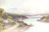 DEVON. Salcombe 1908 old antique vintage print picture