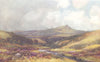 DEVON. Brent Tor; from Lydford Moors 1908 old antique vintage print picture