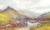 DEVON. Doone Valley 1908 old antique vintage print picture