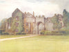 DEVON. Compton Castle 1908 old antique vintage print picture