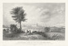 South East view of the City of New York in 1768. After Canot 1849 old print