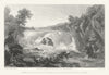 View of the Great Cohoes falls on the Mohawk river, New York State 1850 print