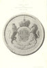 Great Seal of the Province of New York 1710 to 1718. 1851 old antique print