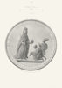 Great Seal of the Province of New York 1718. 1851 old antique print picture