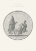 Great Seal of the Province of New York. 1851 old antique vintage print picture