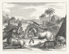 Wild Animals of New Netherland. Unicorn. New York State 1851 old antique print