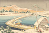 JAPAN. Landscape. By Hokusai 1890 old antique vintage print picture
