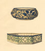 JAPAN. Two Pieces of Pottery. Awata Ware 1890 old antique print picture