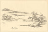 JAPAN. Landscape. By Massayoshi 1890 old antique vintage print picture