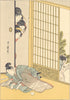 JAPAN. The Visit. By Outamaro 1890 old antique vintage print picture