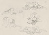 JAPAN. Sketches. By Hokusai 1890 old antique vintage print picture