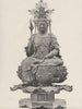 JAPAN. Statuette of Carved Wood 1890 old antique vintage print picture