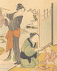 JAPAN. An Interior. By Kiyonga 1890 old antique vintage print picture