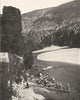 TARN. Descente du Tarn. Embarquement a la Caze 1900 old antique print picture