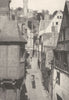 INDRE- ET- LOIRE. Chinon. La rue du Vieux- Carroi 1900 old antique print