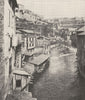 PUY- DE- DÔME. La Durolle a Thiers 1900 old antique vintage print picture