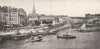 LOIRE- ATLANTIQUE. Nantes. La bourse, vue prise de L'ile Gloriette 1900 print