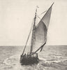 FRANCE. Barque de Pêche 1900 old antique vintage print picture