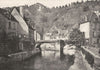 CREUSE. Aubusson. Les Bords De la Creuse 1900 old antique print picture