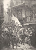 LOIRET. Entrée de Jeanne D'arc A Orléans, Par Scherrer 1900 old antique print