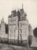 LOIRET. Chateau de Combreux 1900 old antique vintage print picture