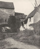 INDRE. Vieille porte, a Déols 1900 old antique vintage print picture