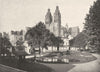 INDRE- ET- LOIRE. Tours. Le Square de L'archevêché 1900 old antique print